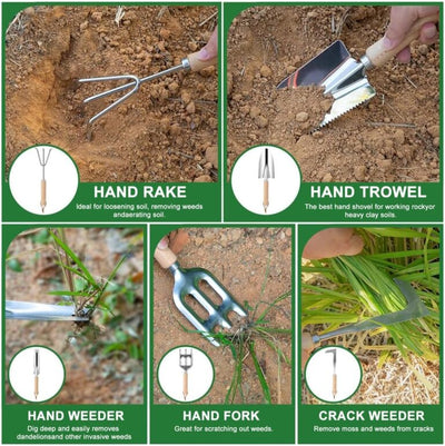 9-Piece Garden Tool Set – Ergonomic and Durable