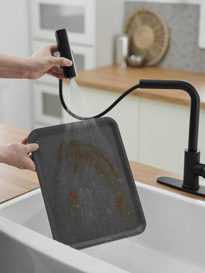 3-in-1 Waterfall Kitchen Faucet – Stainless Steel