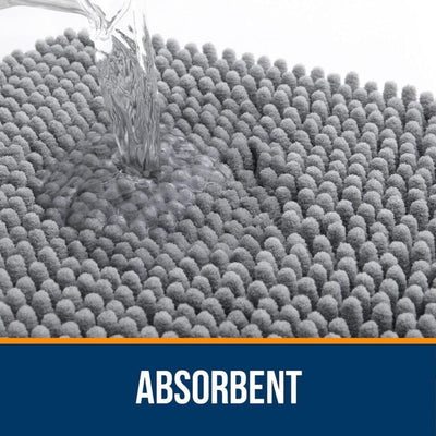 Chenille Bath Mat – Soft, Absorbent, Non-Slip