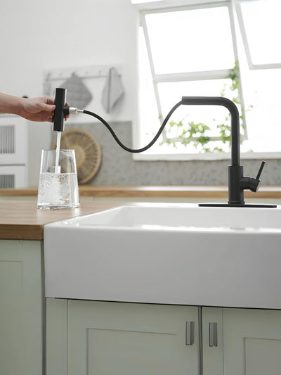 3-in-1 Waterfall Kitchen Faucet – Stainless Steel