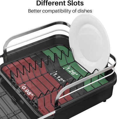 Modern Extendable Dish Rack – Kitchen Counter Organizer
