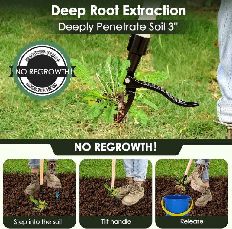 Standing Weeder with Bamboo Handle – Garden Tool