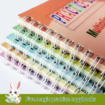Kids Practice Book 4-Piece Set – Reusable Writing Sheets